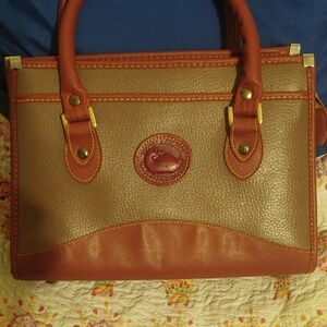 Dooney & Bourke Brown and Tan Satchel